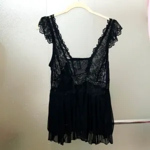 🇺🇦 Babydoll lace sheer sexy lingerie size 1x