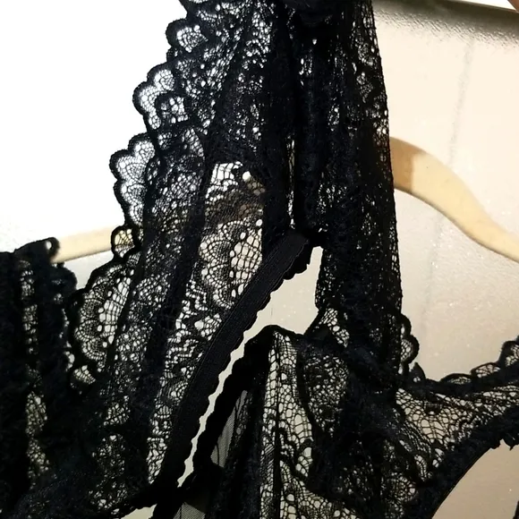 🇺🇦 Babydoll lace sheer sexy lingerie size 1x
