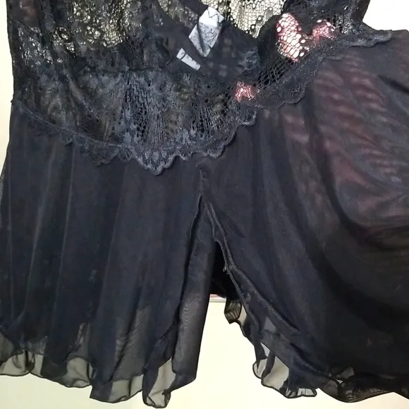 🇺🇦 Babydoll lace sheer sexy lingerie size 1x