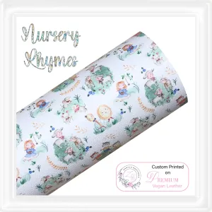 ⋅ Nursery Rhymes ⋅ Custom Printed Premium Vegan Faux Leather ⋅ 