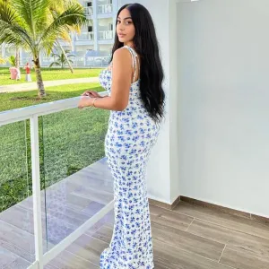 🌸 Waist-Tight Floral Strap Dress – The Must-Have Dress for Spring & Summer! ☀️👗