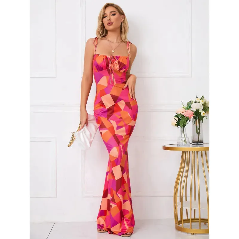 🌸 Waist-Tight Floral Strap Dress – The Must-Have Dress for Spring & Summer! ☀️👗