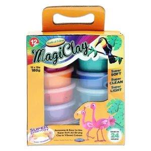 ■ World of Colour - Super Stretchy Magiclay - 12x15g Tubs