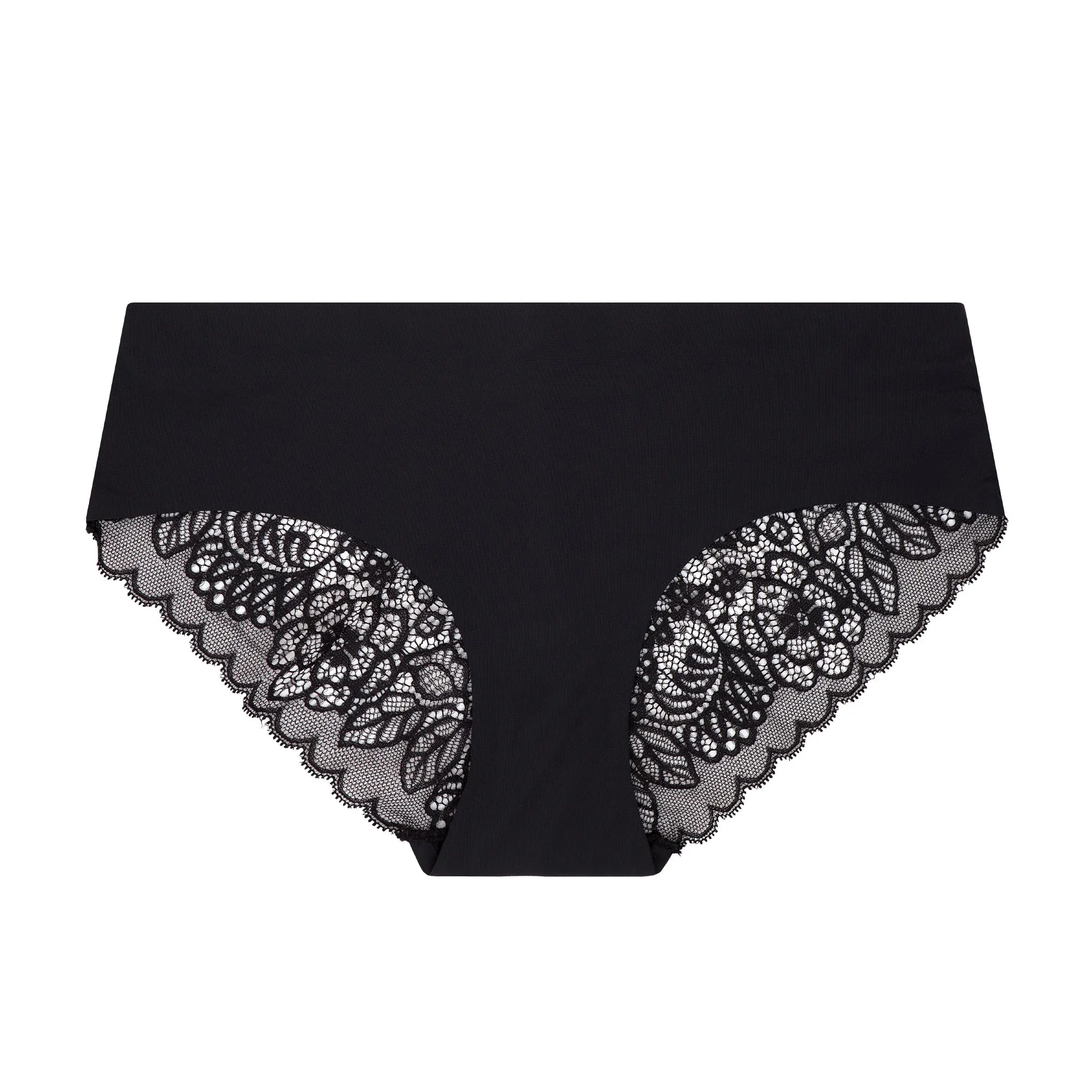 10 Pack No Show Lace Back Hipsters