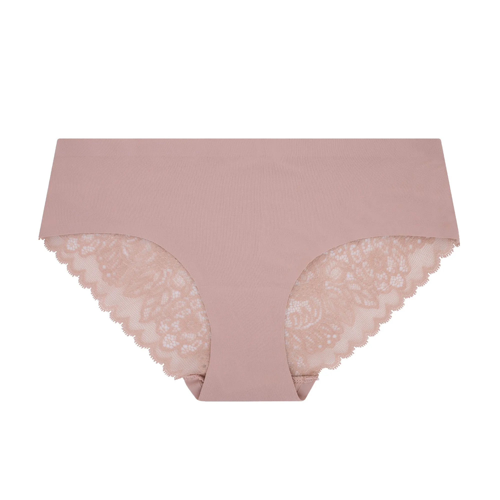 10 Pack No Show Lace Back Hipsters