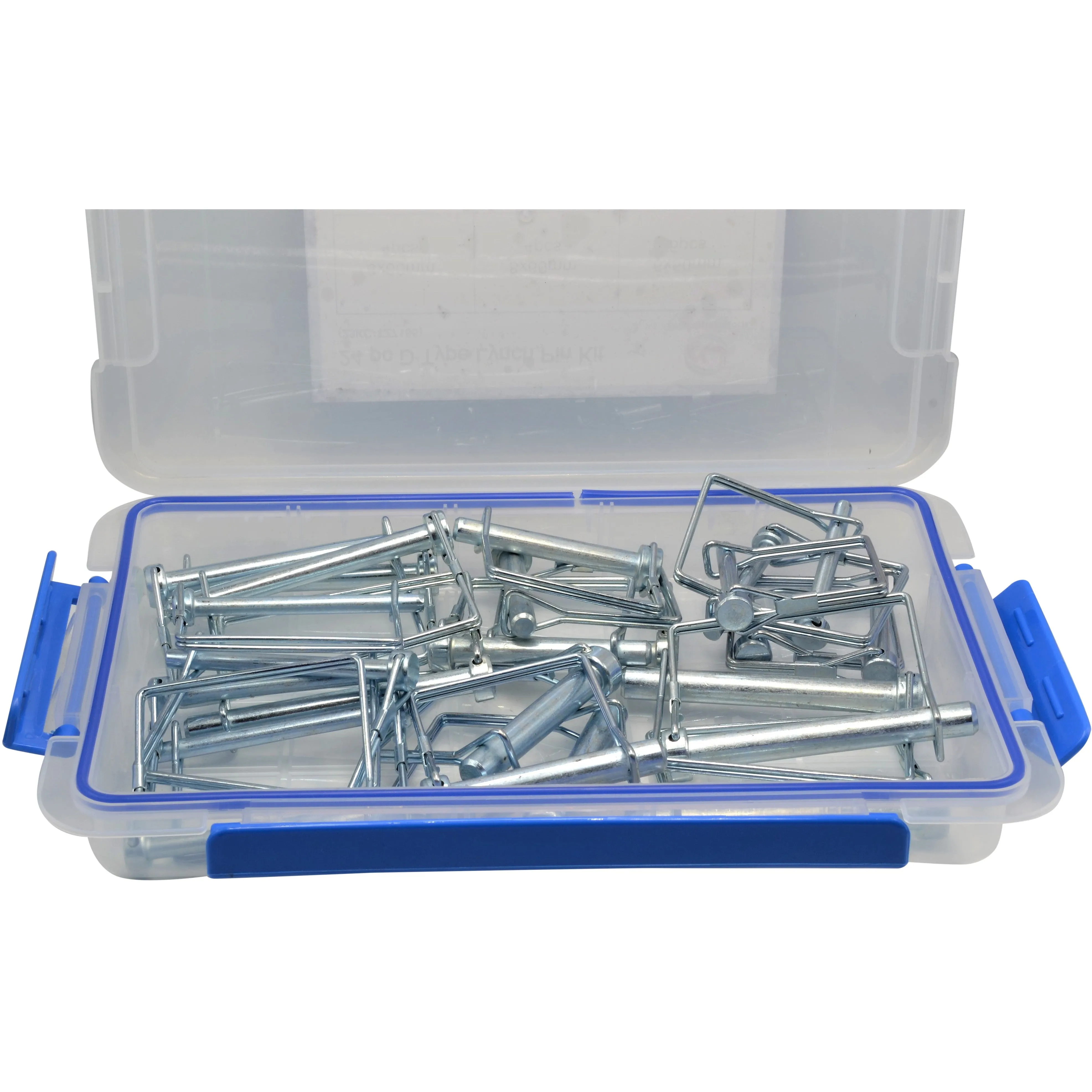 24pc Metric Square Shaft Locking Lynch Pin clip grab kit assortment