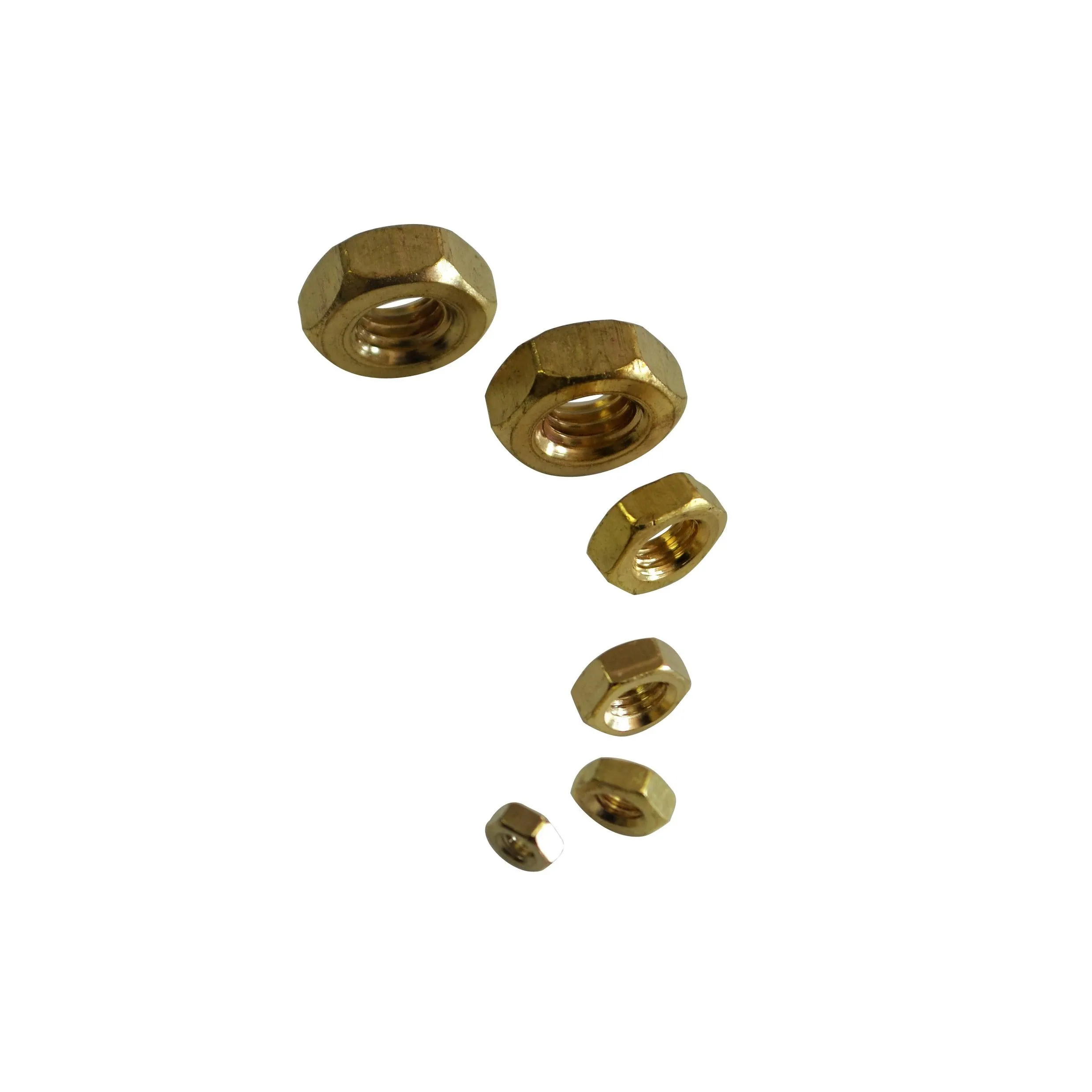 280pc Hex Metric Brass Nuts Grab Kit Assortment
