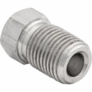 3/16" (M10x1.0 Inverted) Stainless Steel Tube Nut | 10ct