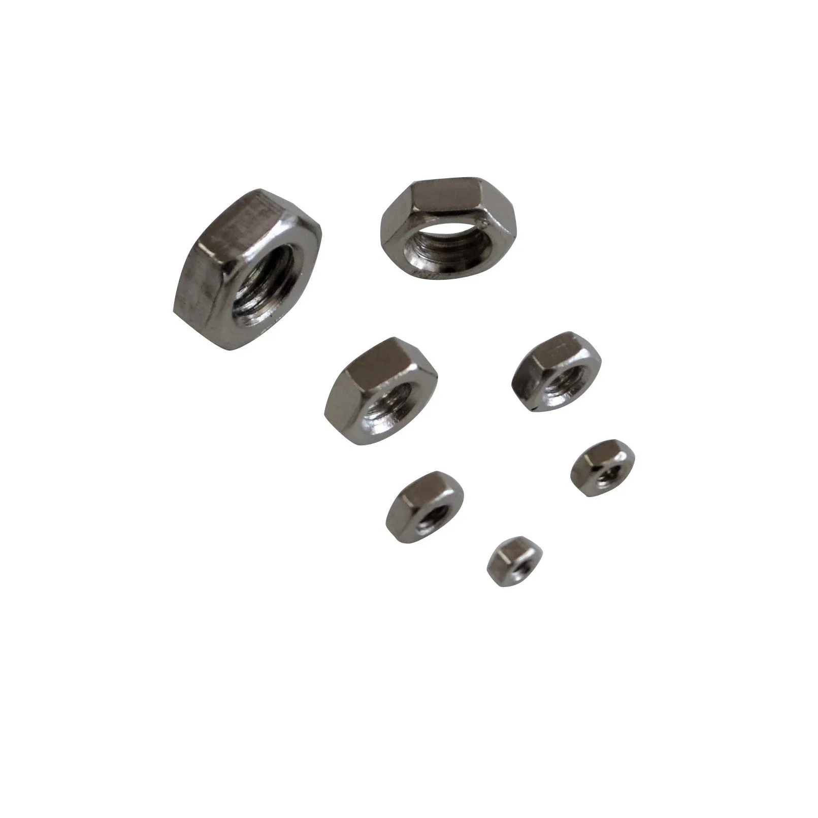 350pc Metric Stainless Steel Hex Nut Grab Kit Assortment