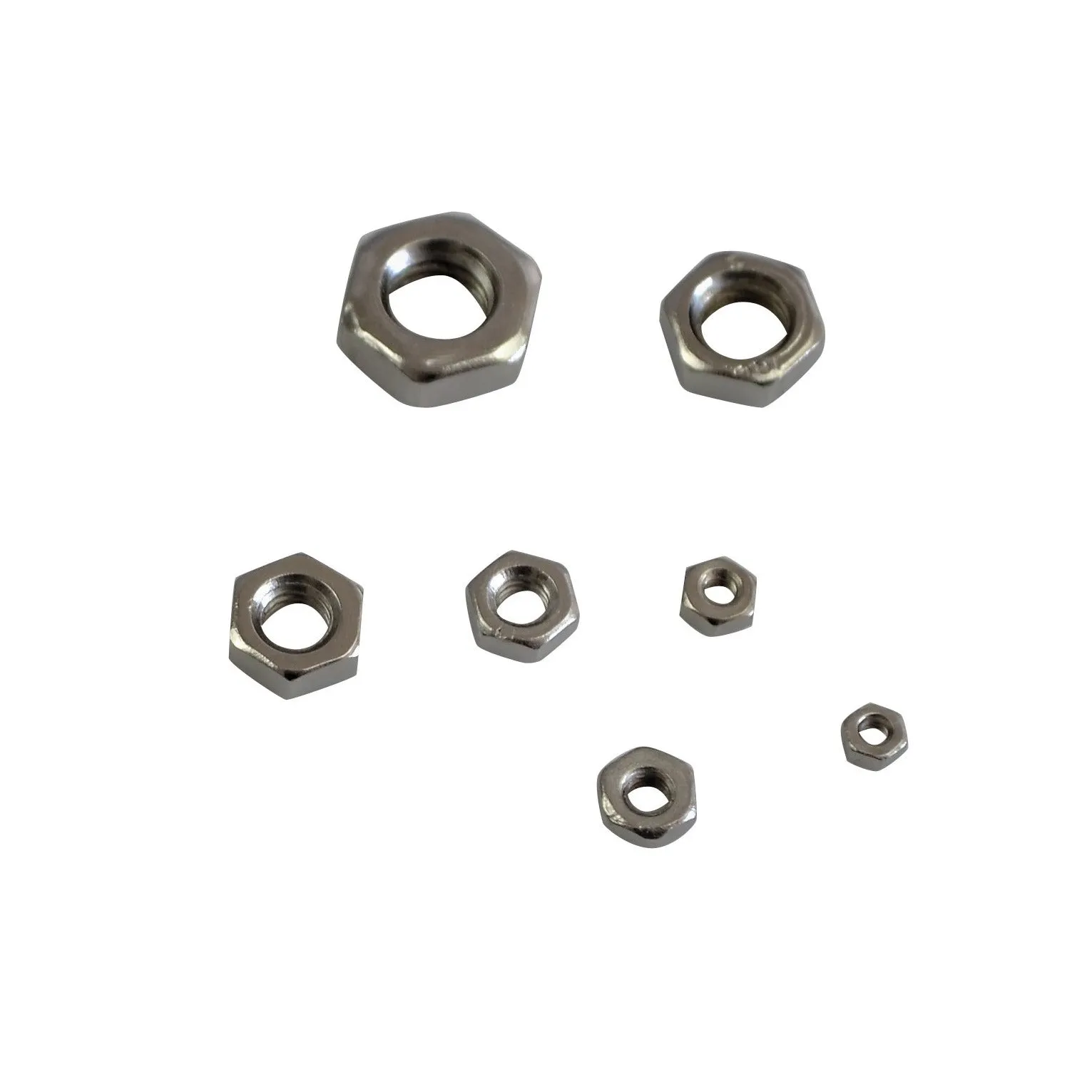 350pc Metric Stainless Steel Hex Nut Grab Kit Assortment