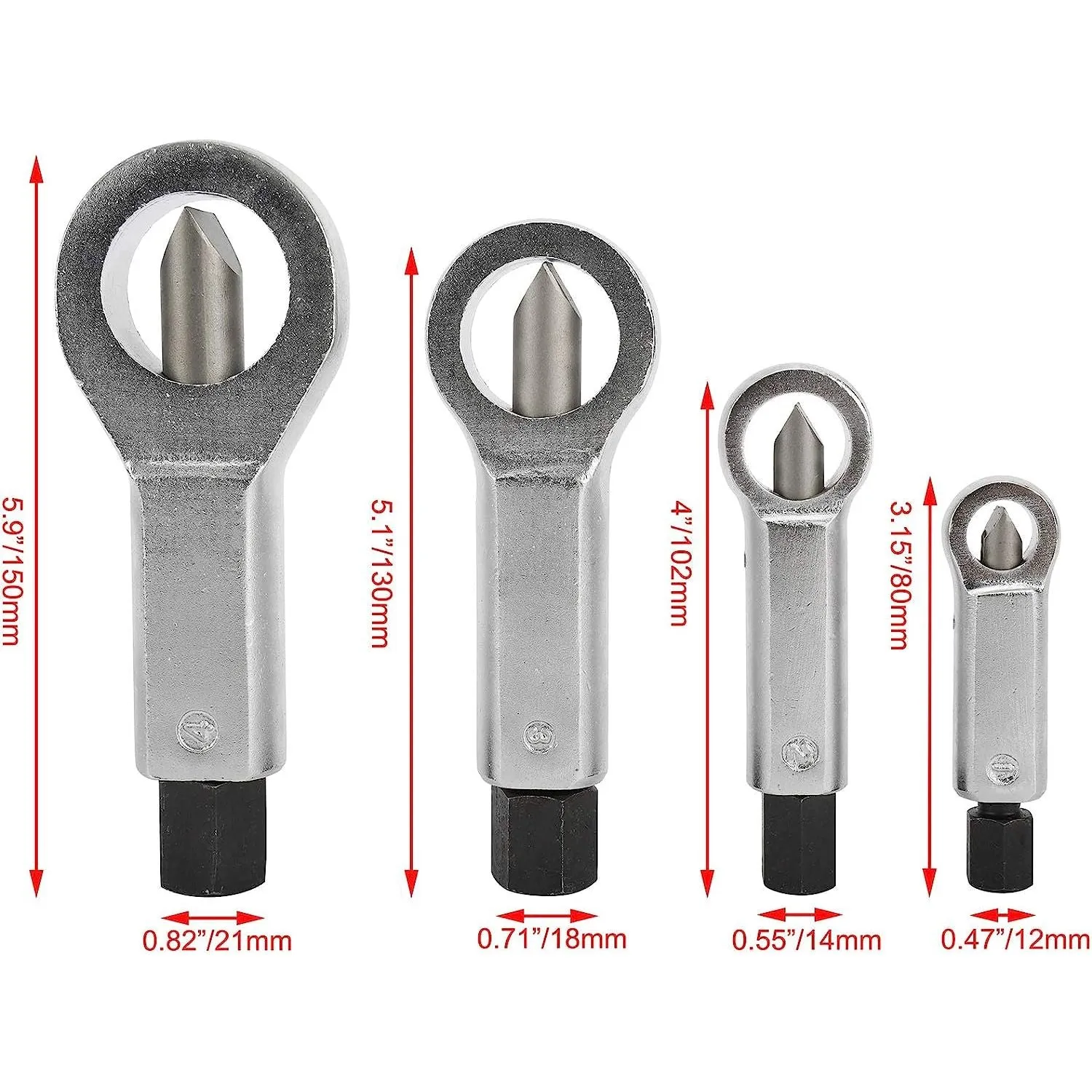4 Piece Nut Splitter Cracker Separator Set