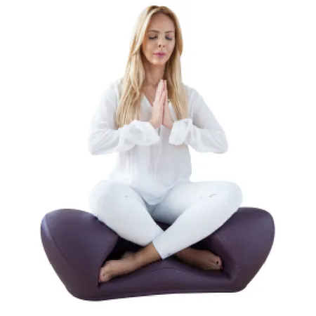 Alexia Meditation Seat - Leather - Purple