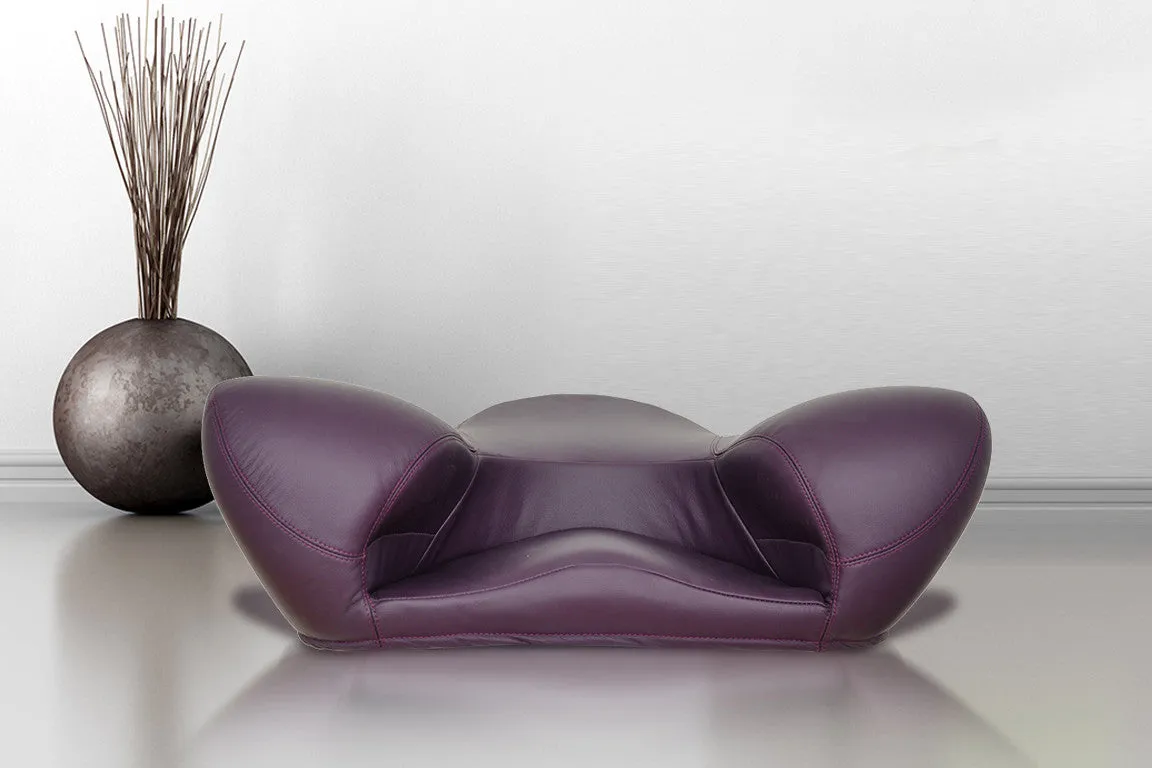 Alexia Meditation Seat - Leather - Purple