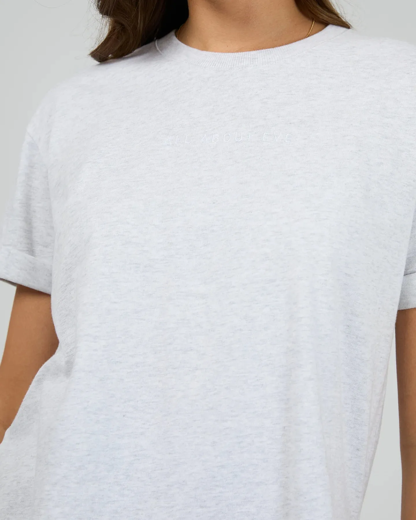 All About Eve AAE Washed Tee - Snow Marle