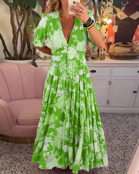 Amelia - Elegant Floral Maxi Dress 🌺✨