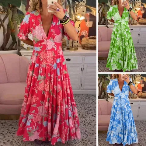 Amelia - Elegant Floral Maxi Dress 🌺✨