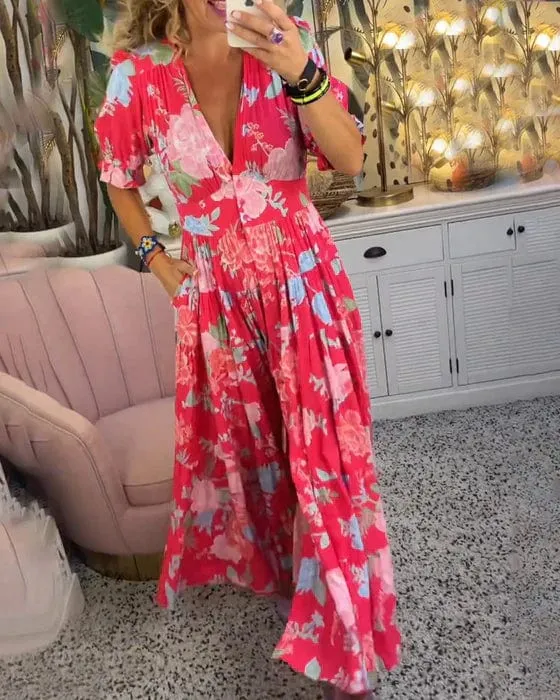 Amelia - Elegant Floral Maxi Dress 🌺✨