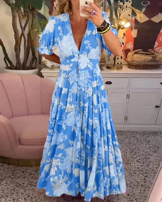 Amelia - Elegant Floral Maxi Dress 🌺✨