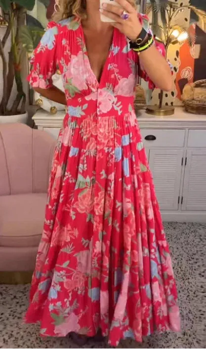Amelia - Elegant Floral Maxi Dress 🌺✨