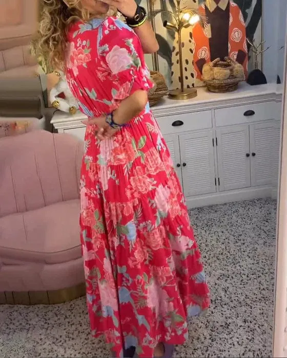 Amelia - Elegant Floral Maxi Dress 🌺✨
