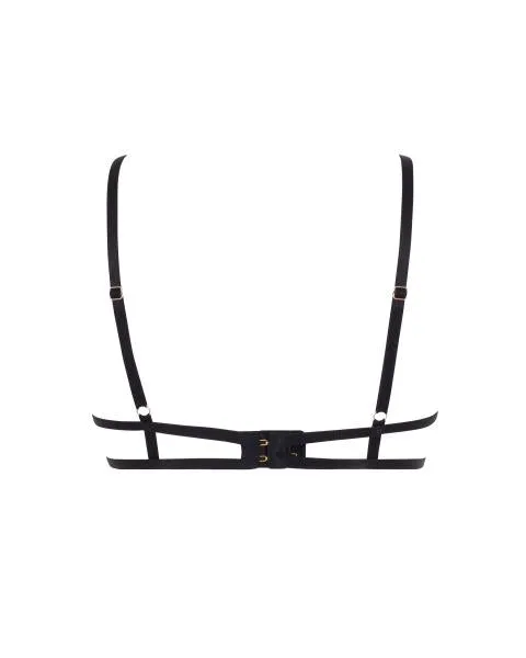 Aurora Open Bra - Black/Gold -