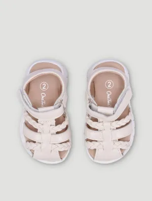 Baby Girls Strappy Sandals - White