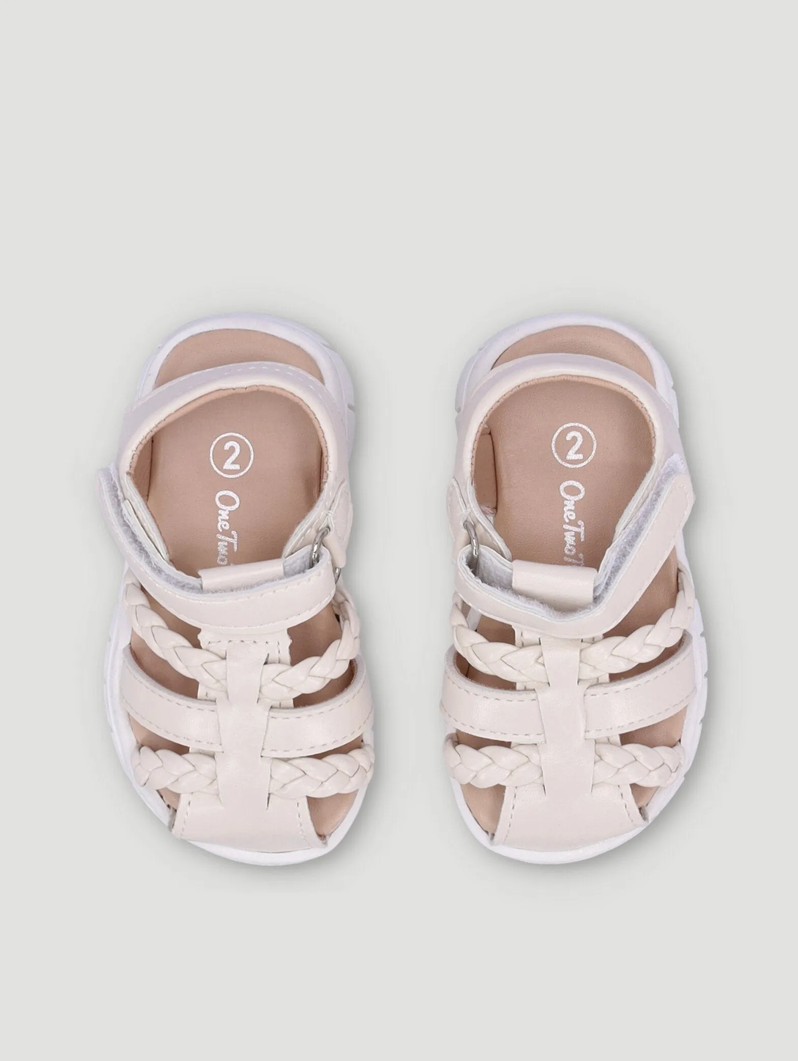 Baby Girls Strappy Sandals - White
