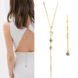 Backdrop Rhinestone Necklace