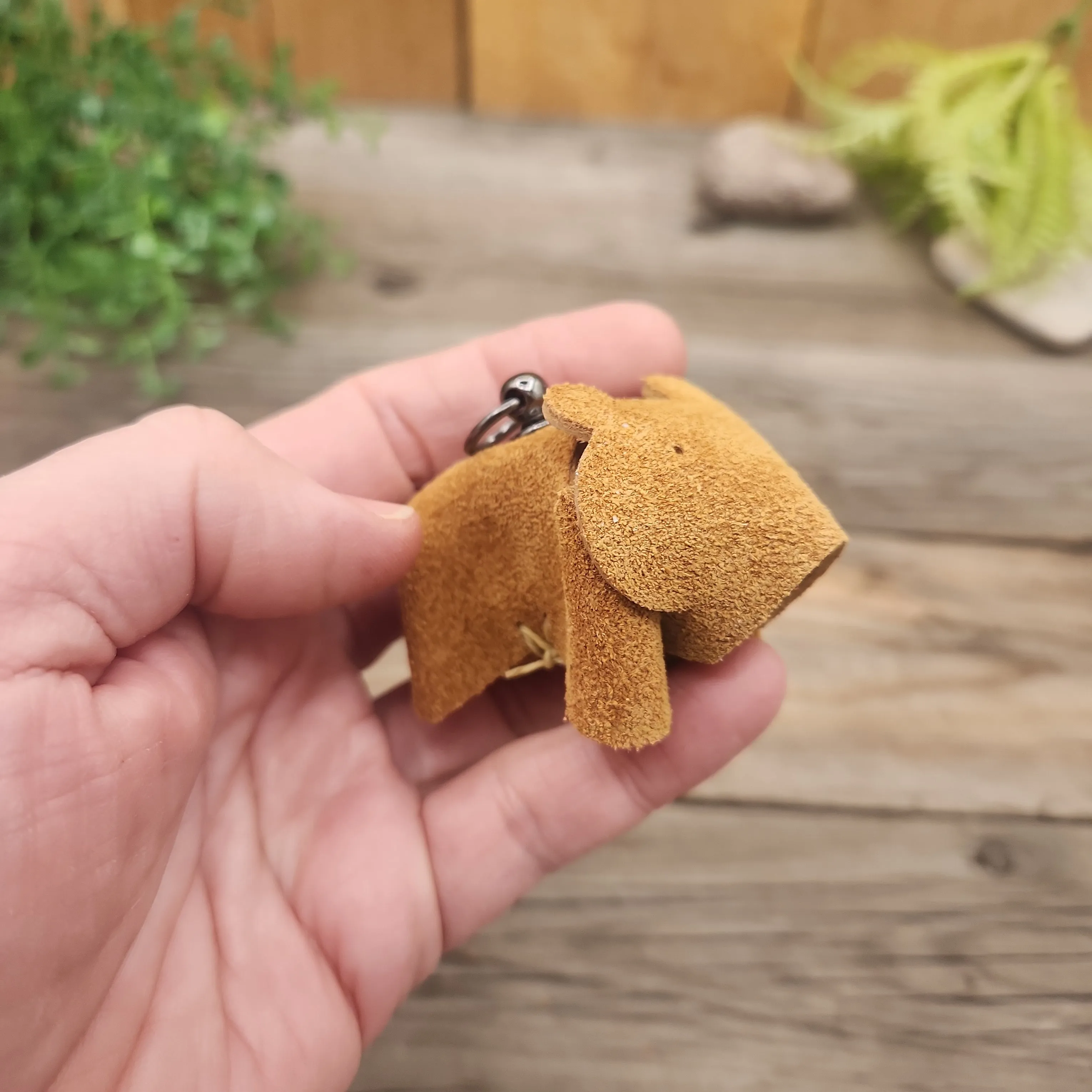 Bear Leather Animal Keychain Kits