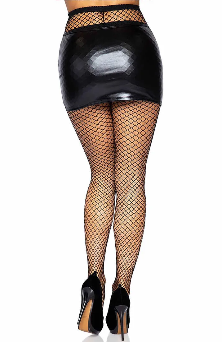 Black fishnet pantyhose