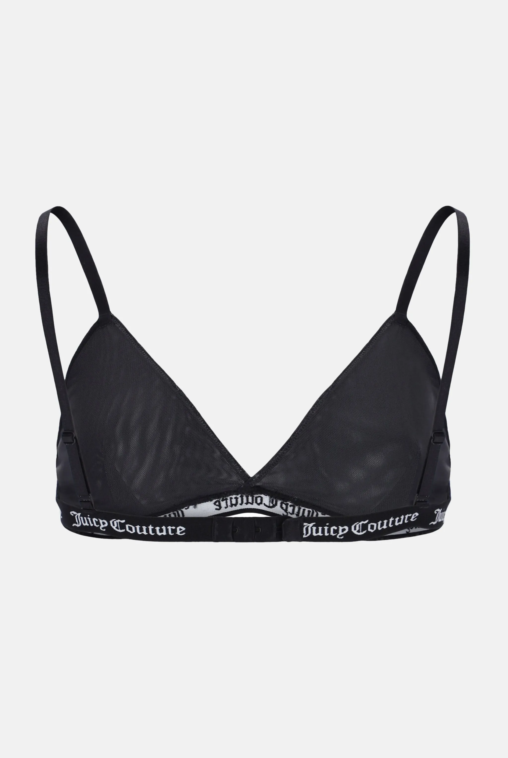 BLACK TIGER PRINT MESH TRIANGLE BRA