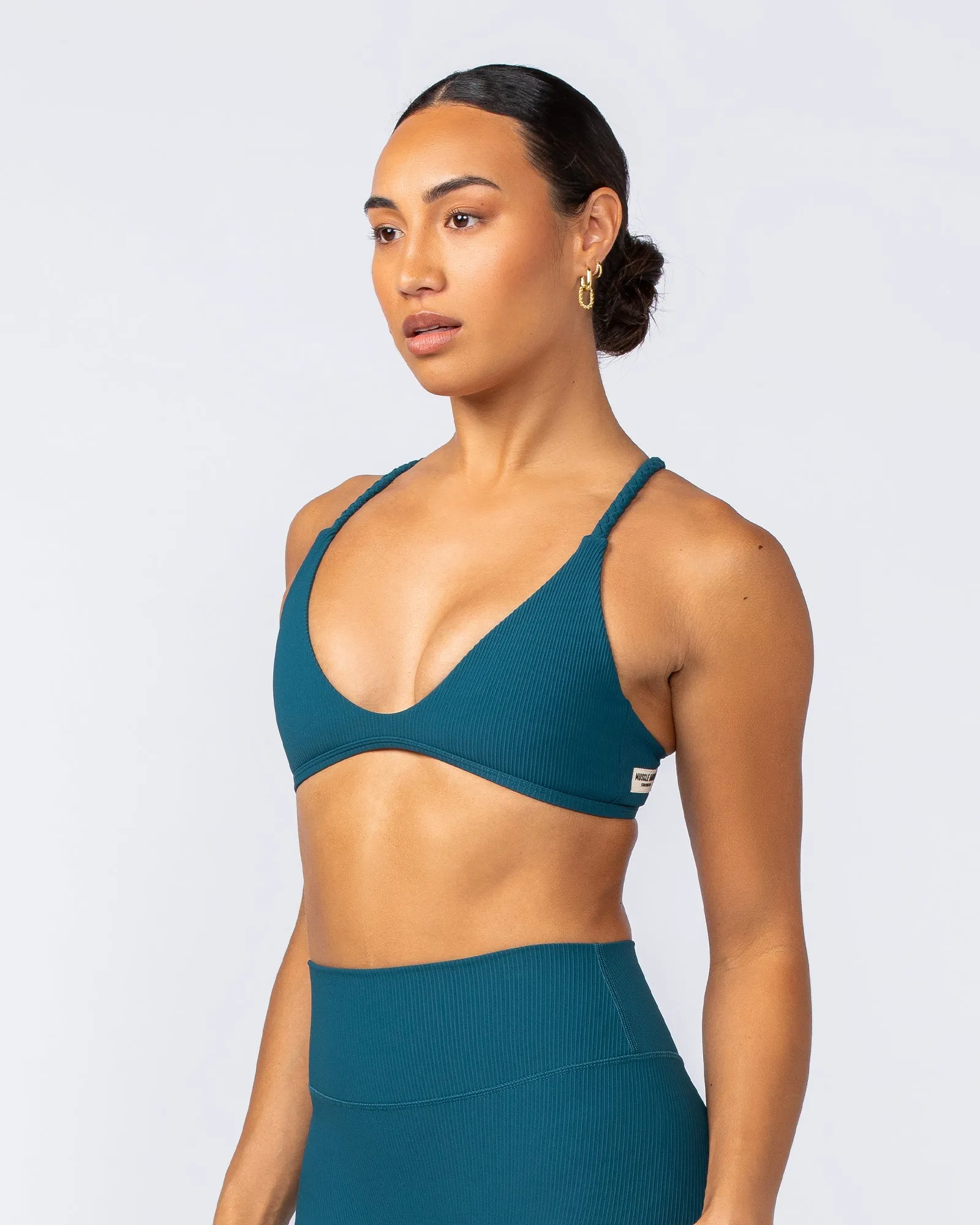 Breeze Rib Bralette - Dark Marine