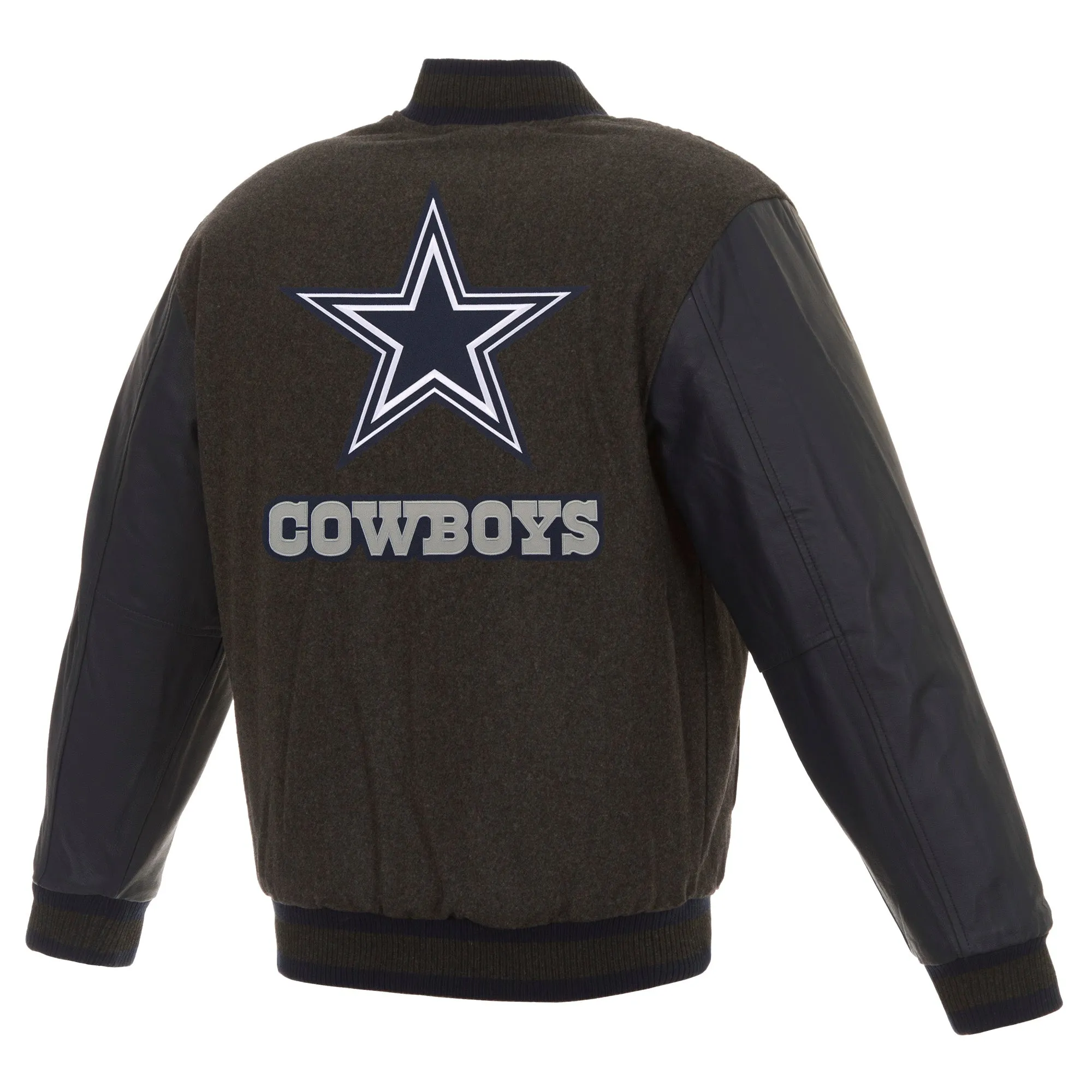 Dallas Cowboys Wool and Leather Reversible Jacket