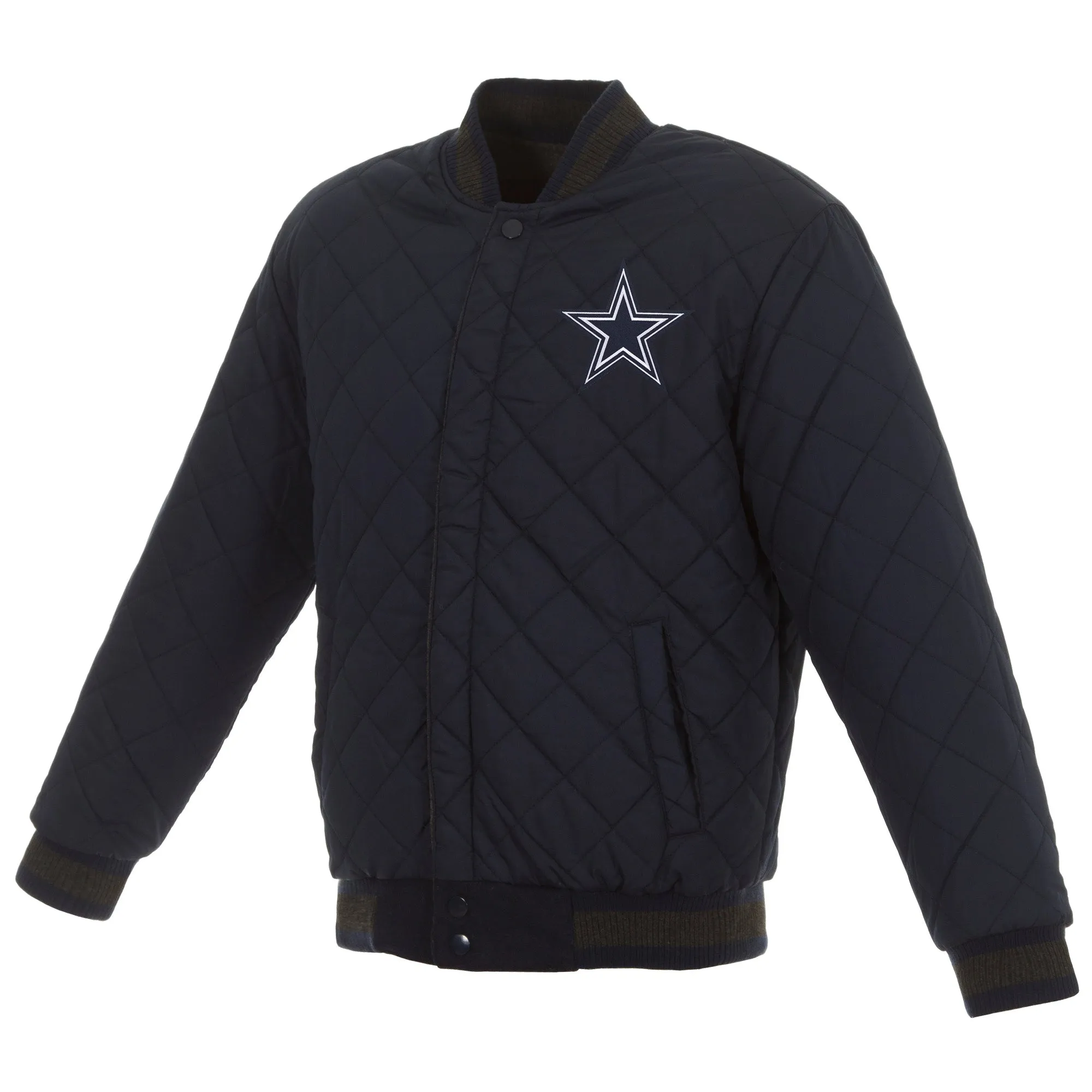 Dallas Cowboys Wool and Leather Reversible Jacket