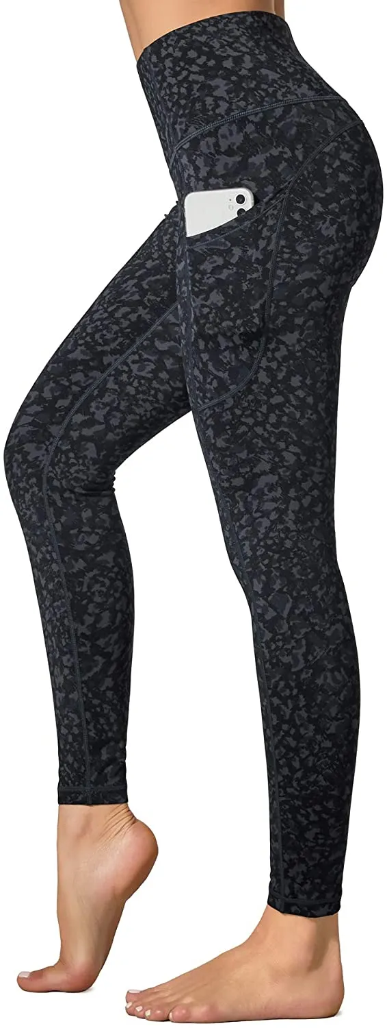 Dragon Fit High Waist Yoga Leggings with 3 Pockets,Tummy Control Workout Running 4 Way Stretch Yoga Pants