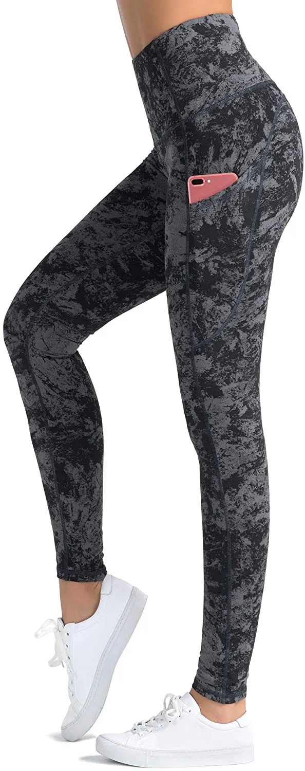 Dragon Fit High Waist Yoga Leggings with 3 Pockets,Tummy Control Workout Running 4 Way Stretch Yoga Pants