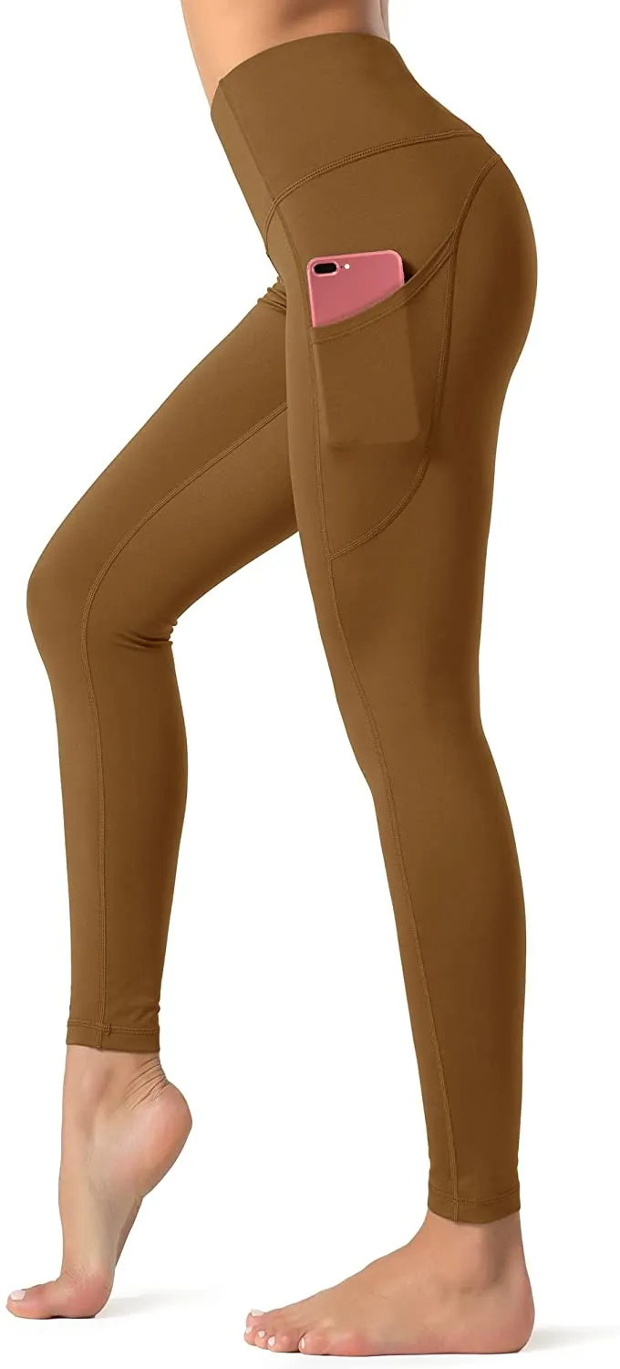Dragon Fit High Waist Yoga Leggings with 3 Pockets,Tummy Control Workout Running 4 Way Stretch Yoga Pants