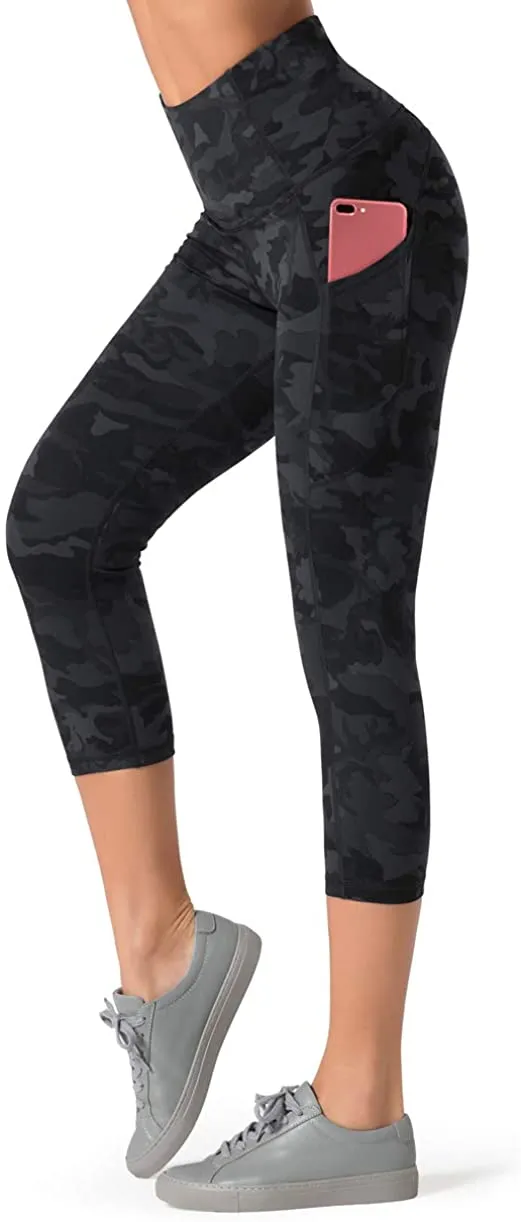 Dragon Fit High Waist Yoga Leggings with 3 Pockets,Tummy Control Workout Running 4 Way Stretch Yoga Pants