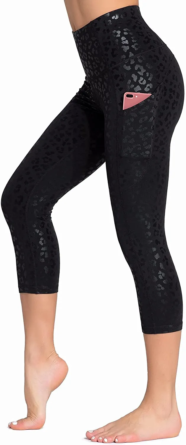 Dragon Fit High Waist Yoga Leggings with 3 Pockets,Tummy Control Workout Running 4 Way Stretch Yoga Pants