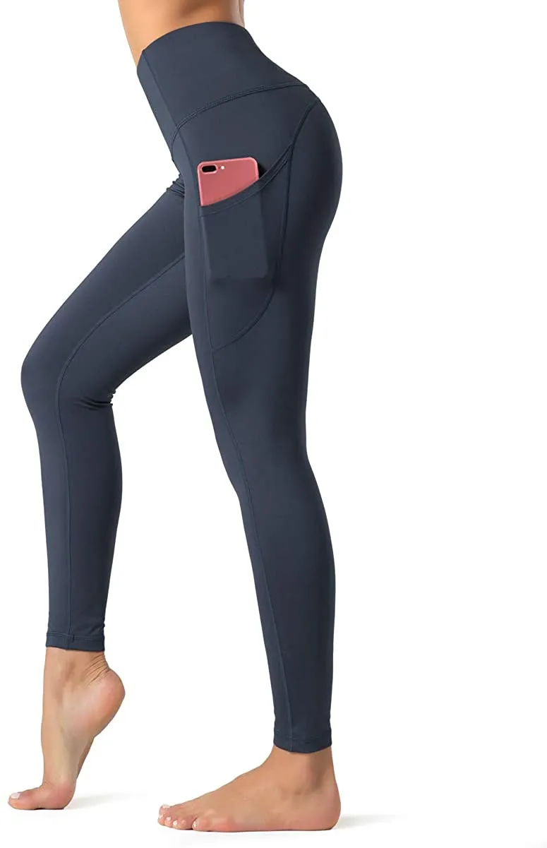 Dragon Fit High Waist Yoga Leggings with 3 Pockets,Tummy Control Workout Running 4 Way Stretch Yoga Pants