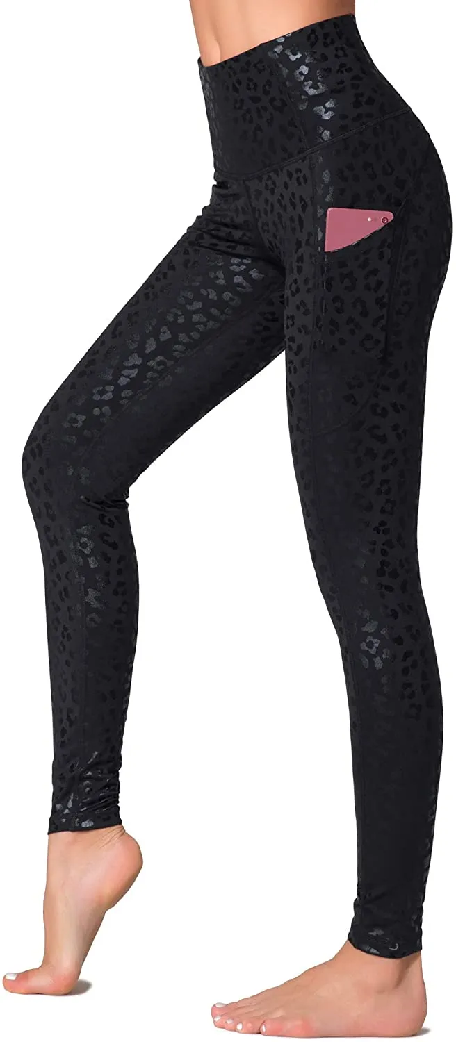 Dragon Fit High Waist Yoga Leggings with 3 Pockets,Tummy Control Workout Running 4 Way Stretch Yoga Pants