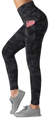Dragon Fit High Waist Yoga Leggings with 3 Pockets,Tummy Control Workout Running 4 Way Stretch Yoga Pants