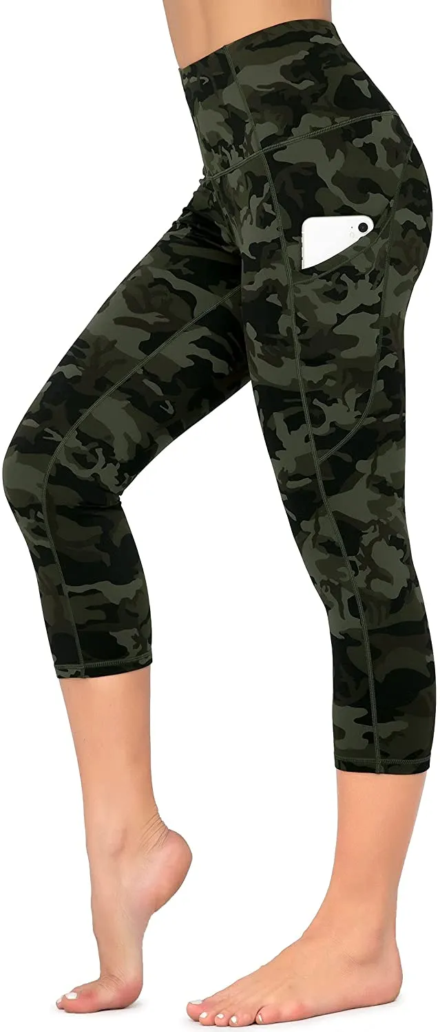 Dragon Fit High Waist Yoga Leggings with 3 Pockets,Tummy Control Workout Running 4 Way Stretch Yoga Pants