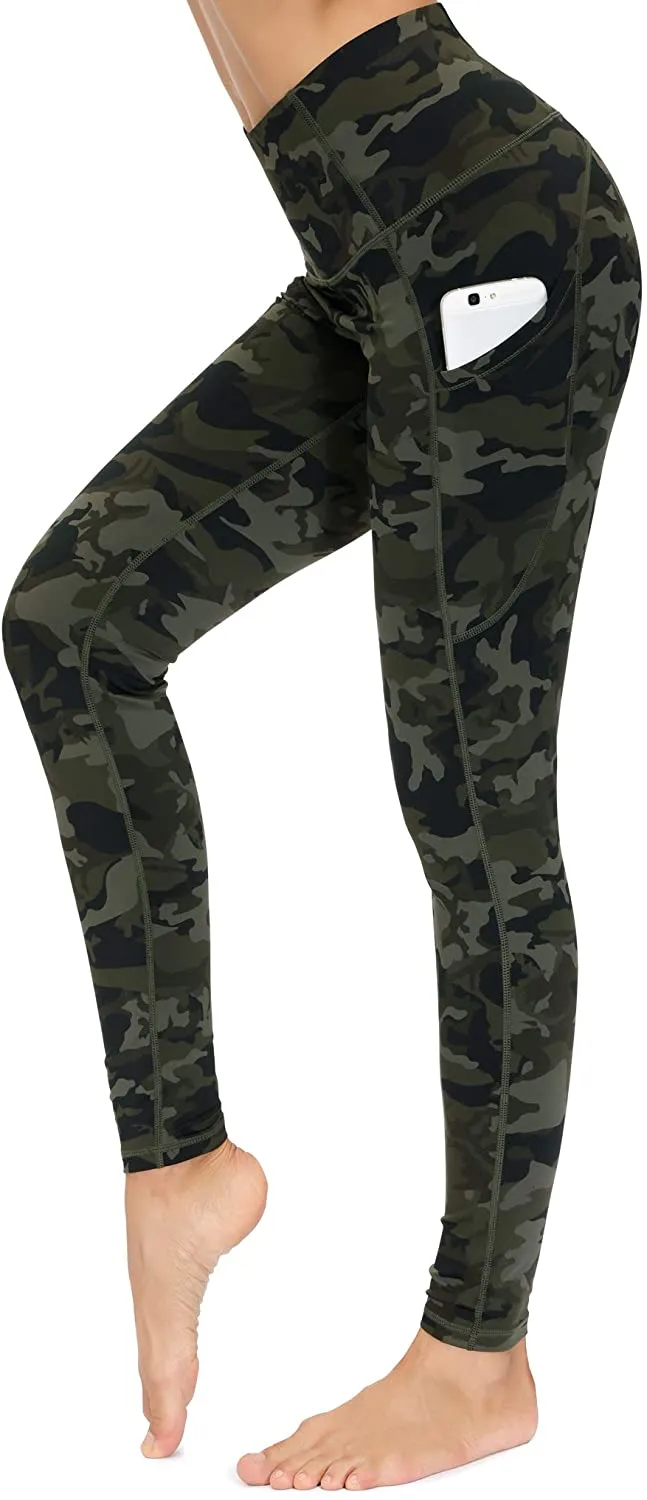 Dragon Fit High Waist Yoga Leggings with 3 Pockets,Tummy Control Workout Running 4 Way Stretch Yoga Pants