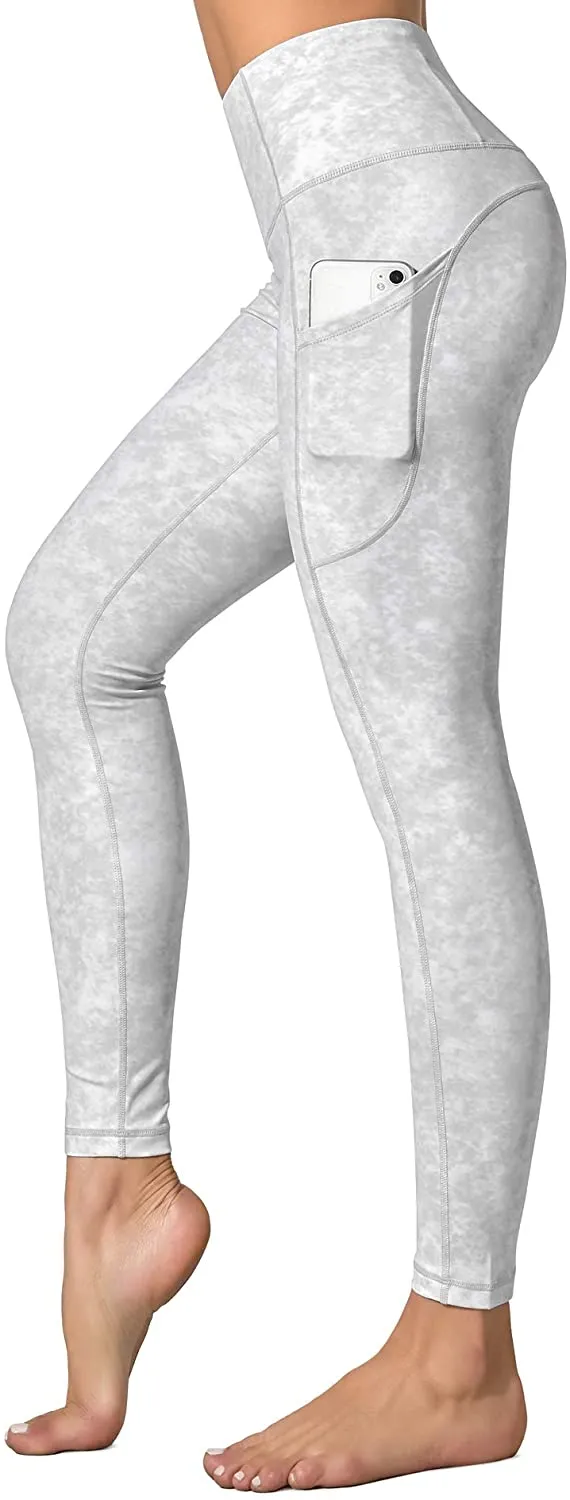 Dragon Fit High Waist Yoga Leggings with 3 Pockets,Tummy Control Workout Running 4 Way Stretch Yoga Pants