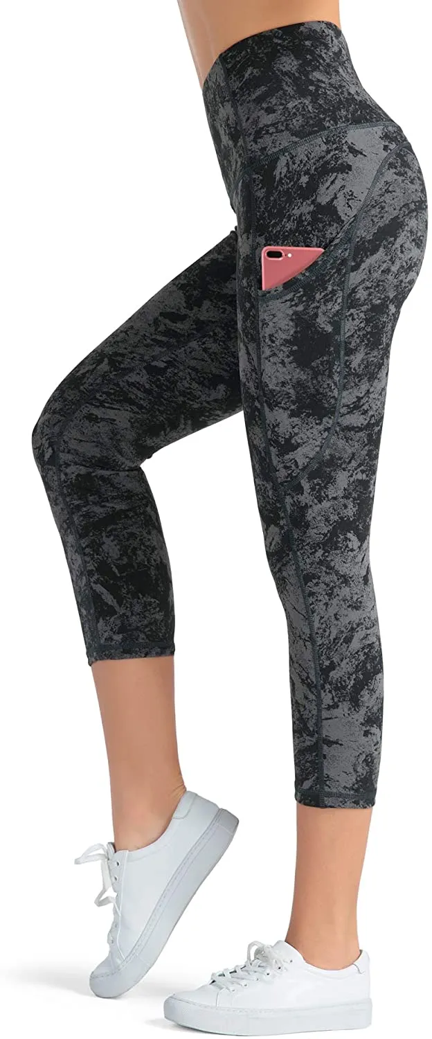 Dragon Fit High Waist Yoga Leggings with 3 Pockets,Tummy Control Workout Running 4 Way Stretch Yoga Pants