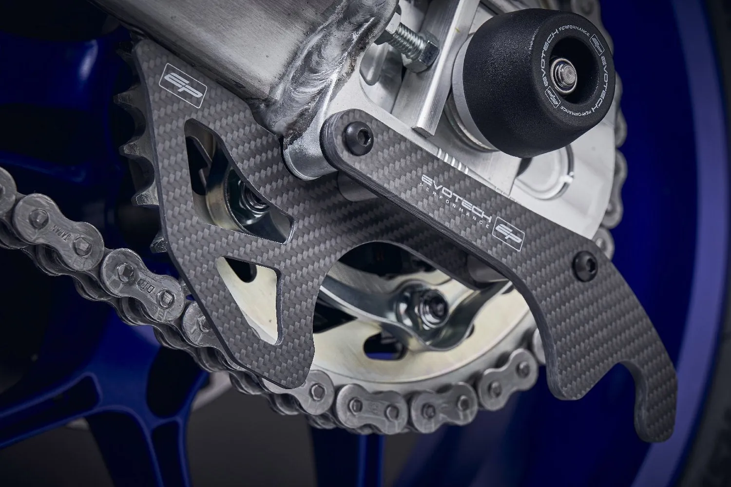 Evotech Yamaha YZF-R1M Carbon Fibre Toe Guard - GP Style Paddock Stand Plates (2020 )