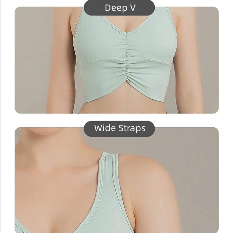 Filhot™ Lycra® Y-back Stretchy Sports Bra Up To 3XL