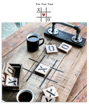 FJ076 Funky Junk's Tic Tac Toe