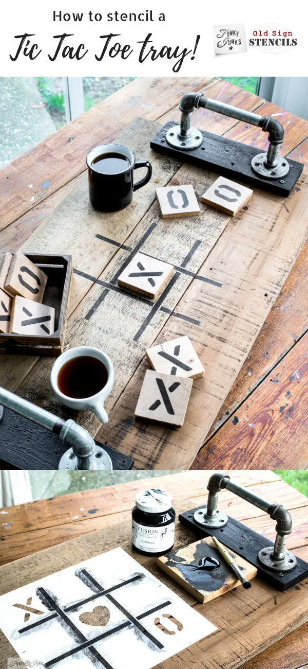 FJ076 Funky Junk's Tic Tac Toe
